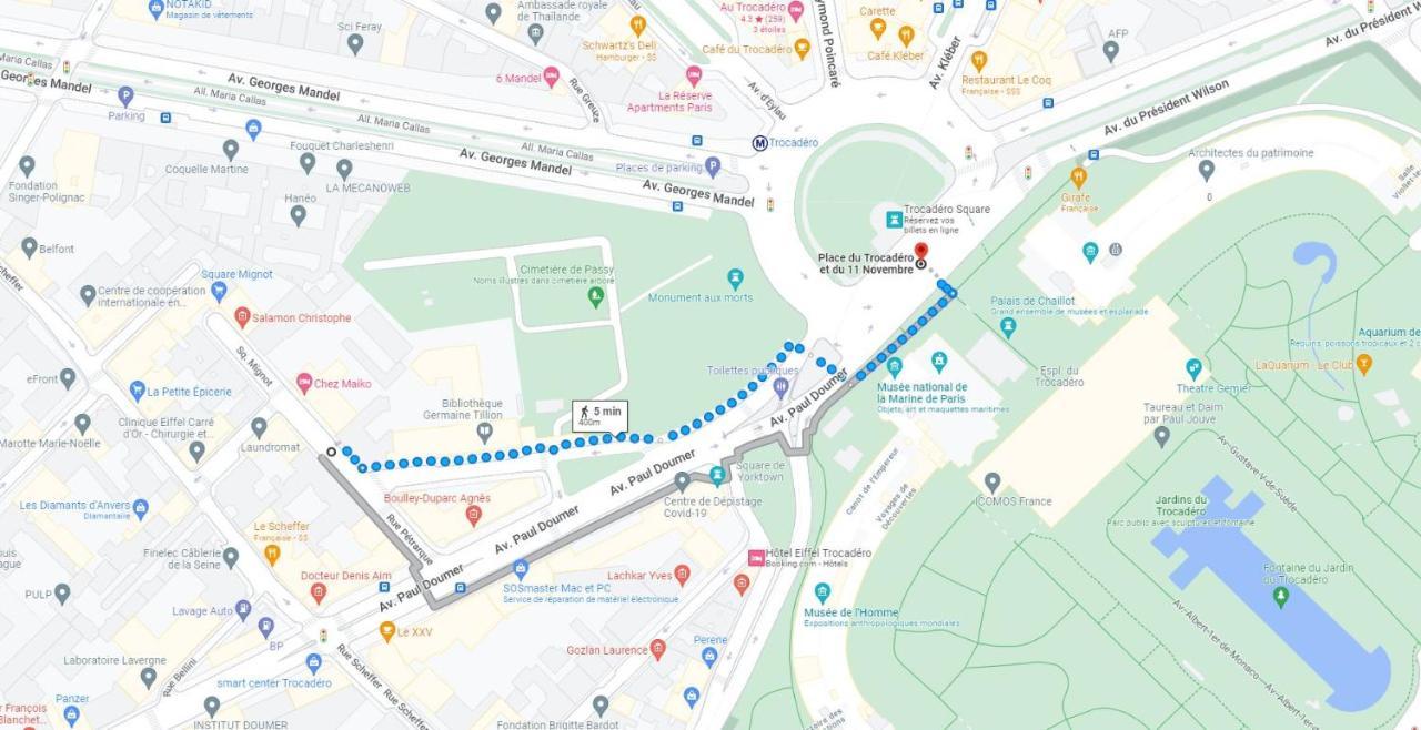 דירות פריז T2 Trocadero Tour Eiffel מראה חיצוני תמונה